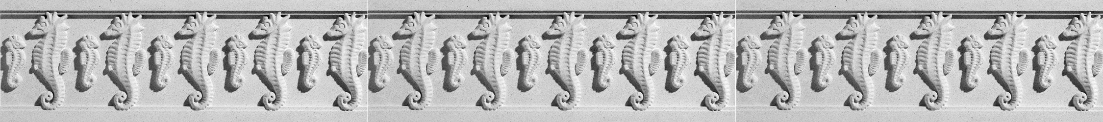 Seahorses of Course Architectural Frieze by Pineapple Grove Designs