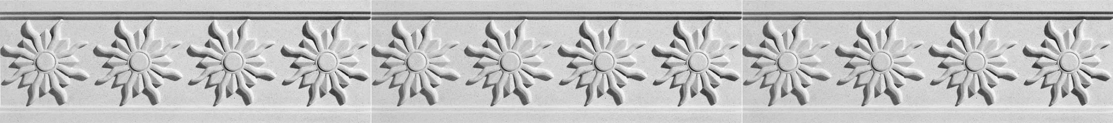 Radial Sun Architectural Frieze by Pineapple Grove Designs