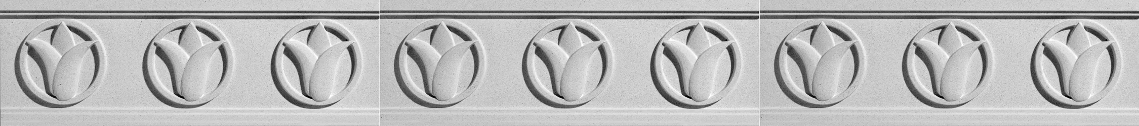 Tulip Architectural Frieze by Pineapple Grove Designs