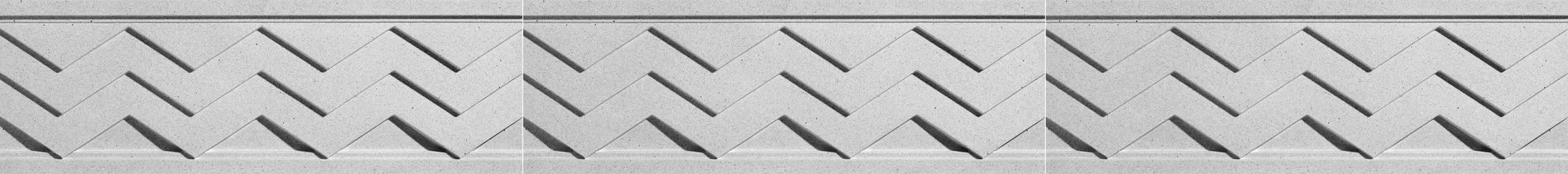 Chevronel Invert Architectural Frieze by Pineapple Grove Designs
