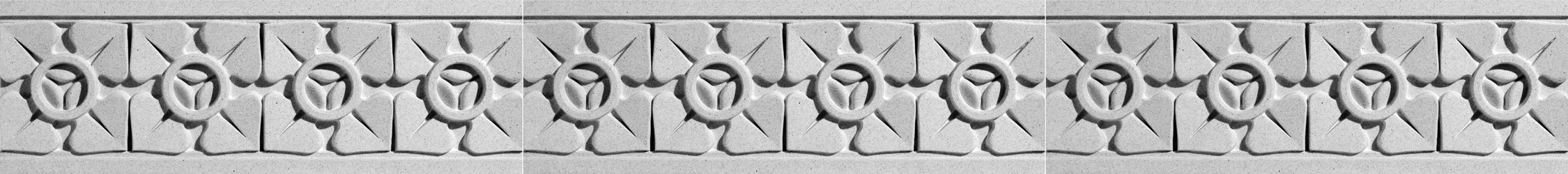 Ballflower Architectural Frieze by Pineapple Grove Designs