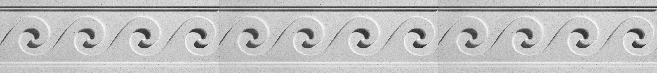Vitruvian Wave Right Architectural Frieze by Pineapple Grove Designs