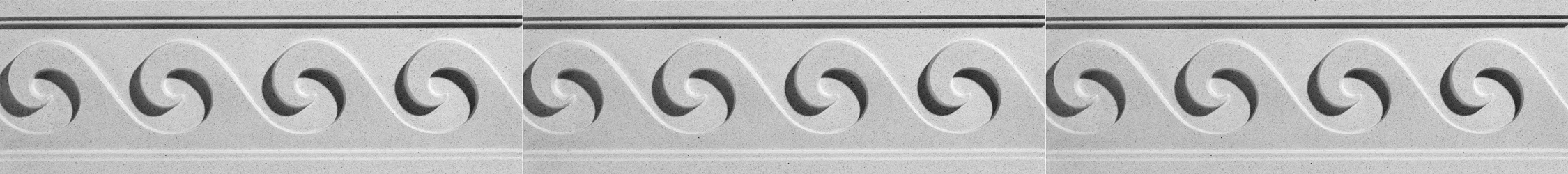 Vitruvian Wave Left Architectural Frieze by Pineapple Grove Designs