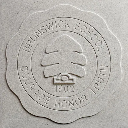 Brunswick School | Darien, CT | Architect: Hung Well Signs, LLC | Design(s) Shown: Brunswick School Medallion