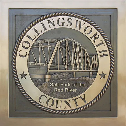 Collingsworth Truss | Amarillo, TX | Architect: RK Hall Construction | Design(s) Shown: Collingsworth County Bridge Medallion