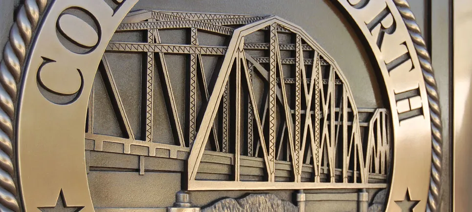 Collingsworth Truss | Amarillo, TX | Architect: RK Hall Construction | Design(s) Shown: Collingsworth County Bridge Medallion