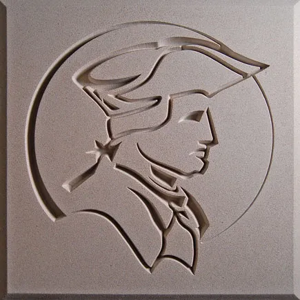 Central Middle School | Baltimore, MD | Architect: N/A | Design(s) Shown: Central Middle School Patriot Logo Medallion