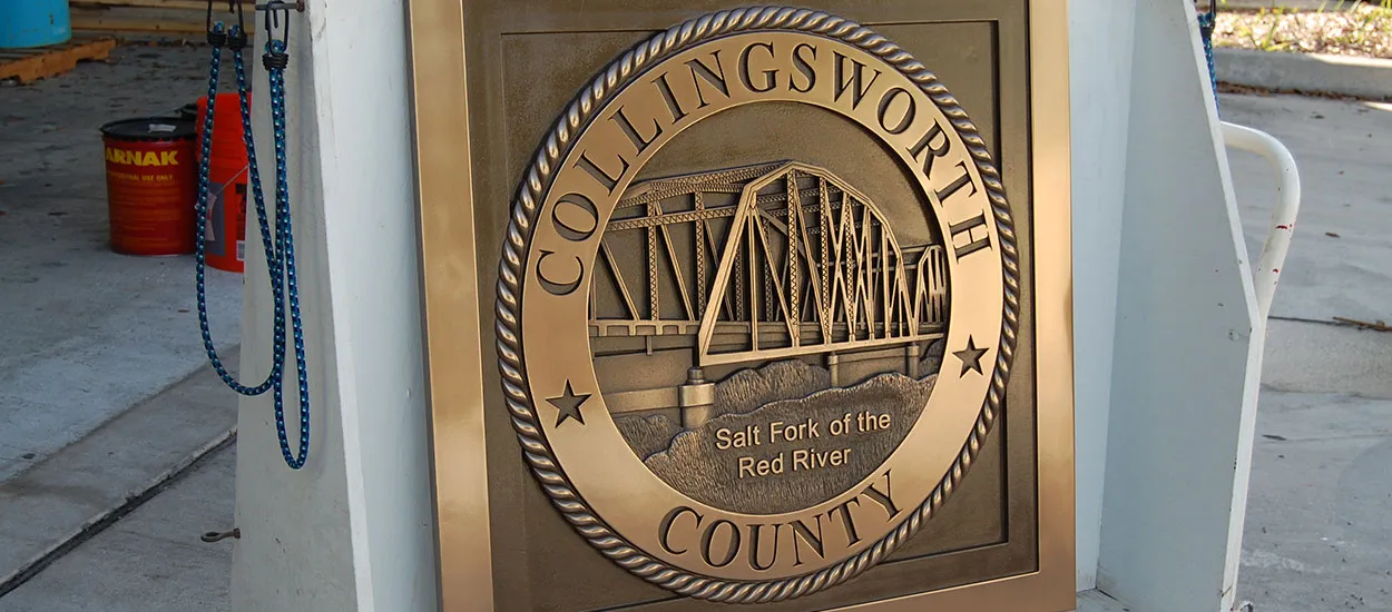 Collingsworth Truss | Amarillo, TX | Architect: RK Hall Construction | Design(s) Shown: Collingsworth County Bridge Medallion