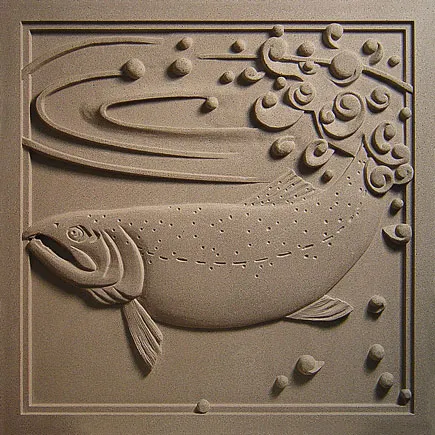 Seaward Middle School | Seward, AK | Architect: Seward Middle School | Design(s) Shown: Silver Salmon Medallion