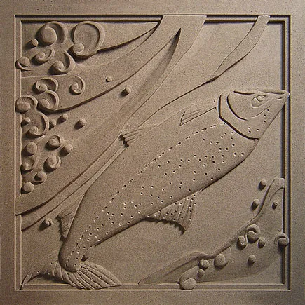 Seaward Middle School | Seward, AK | Architect: Seward Middle School | Design(s) Shown: Silver Salmon Medallion