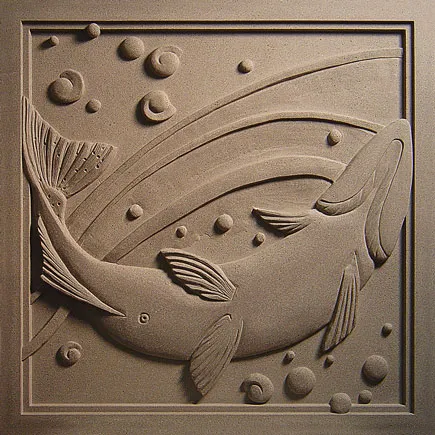 Seaward Middle School | Seward, AK | Architect: Seward Middle School | Design(s) Shown: Silver Salmon Medallion