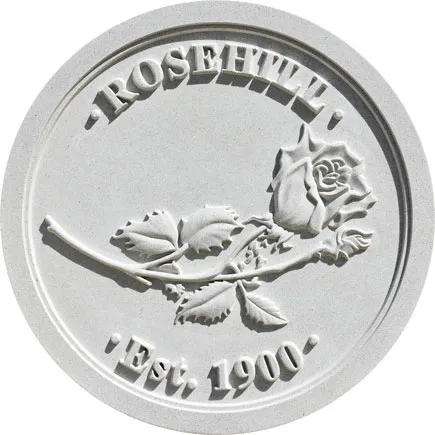 Rosedale & Rosehill Cemetery | Linden, NJ | Architect: N/A | Design(s) Shown: Rosedale & Rosehill Cemetery Medallion