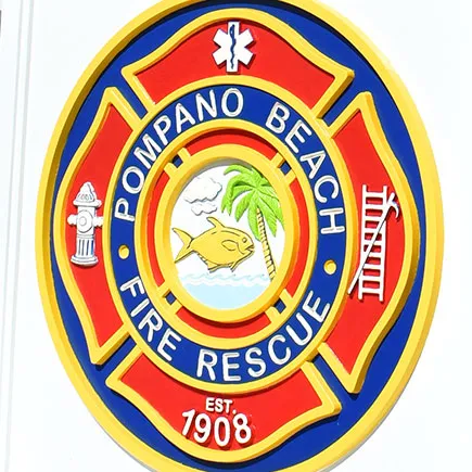 Ocean Rescue Headquarters | Pompano Beach, FL | Architect: Pinnacle/CSG | Design Shown: Fire Rescue Maltese Cross