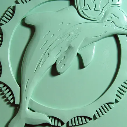 Miami Dolphins Logo  | Miami, FL | Architect: N/A | Design(s) Shown: Miami Dolphins Logo