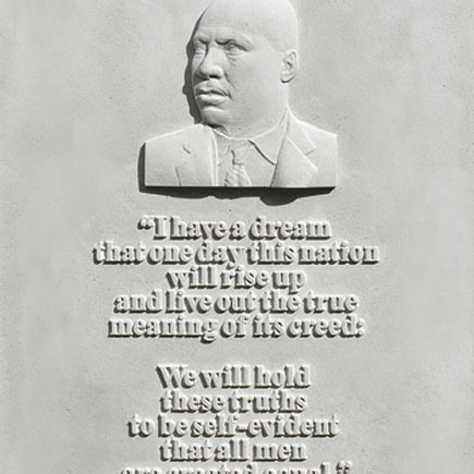 MLK Park Monument | Oceanside, CA | Architect: City of Oceanside | Design(s) Shown: MLK Jr. Plaque