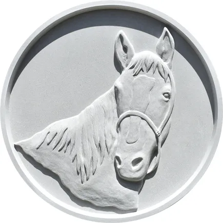 Homesteads of Saddlewood | Dade City, FL | D & J Concrete Pros. | Design(s) Shown: Horse Head | 44-3/8" Dia.
