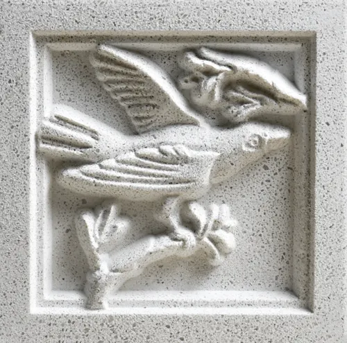 A 4 inch Songbird sample medallion