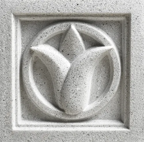 A 4 inch Tulip sample medallion