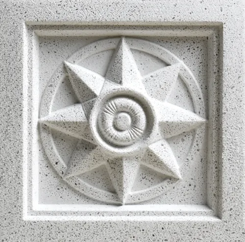 A 4 inch Compass sample medallion