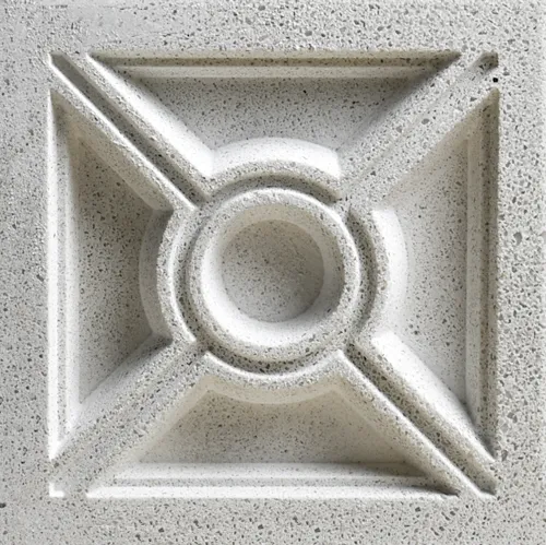 A 4 inch Ex & Circle sample medallion
