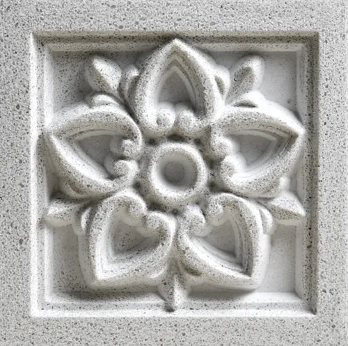 A 4 inch Lotus sample medallion