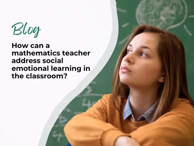 A girl with a math teacher's shirt on.