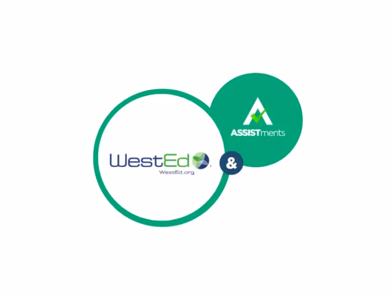 A logo for WestEd with a green and white color scheme.