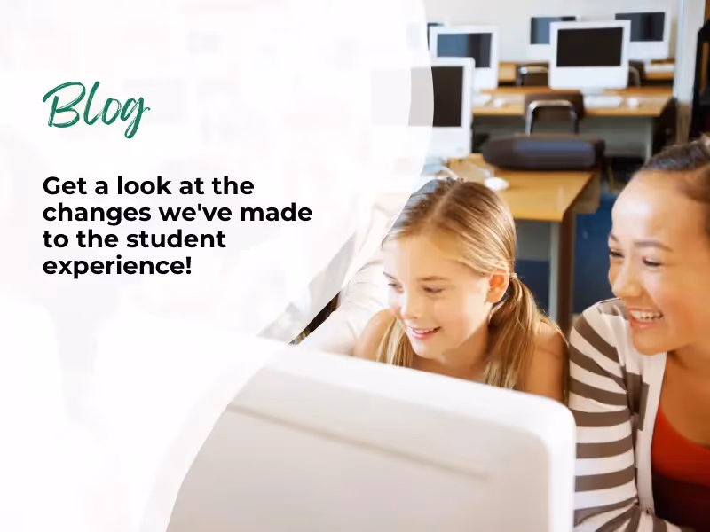 Take a look at what’s new! At the end of the year we shared some exciting news about changes we’re making to the student experience, now you can see it for yourself. 