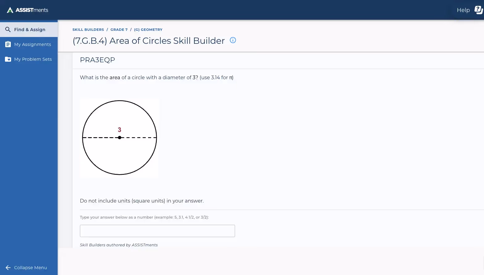 A computer screen with a math problem on it.. - ASSISTments Images