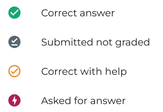 A white box with the word 