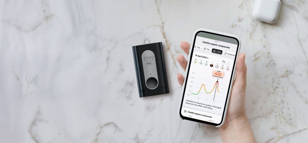 Atmotube air quality monitoring