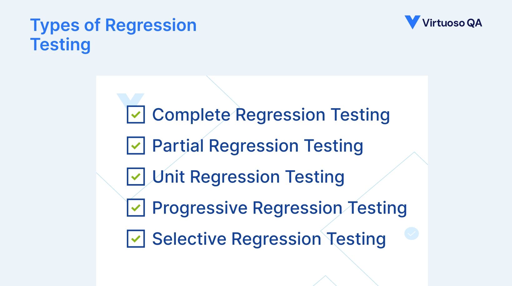 Types of regression testing