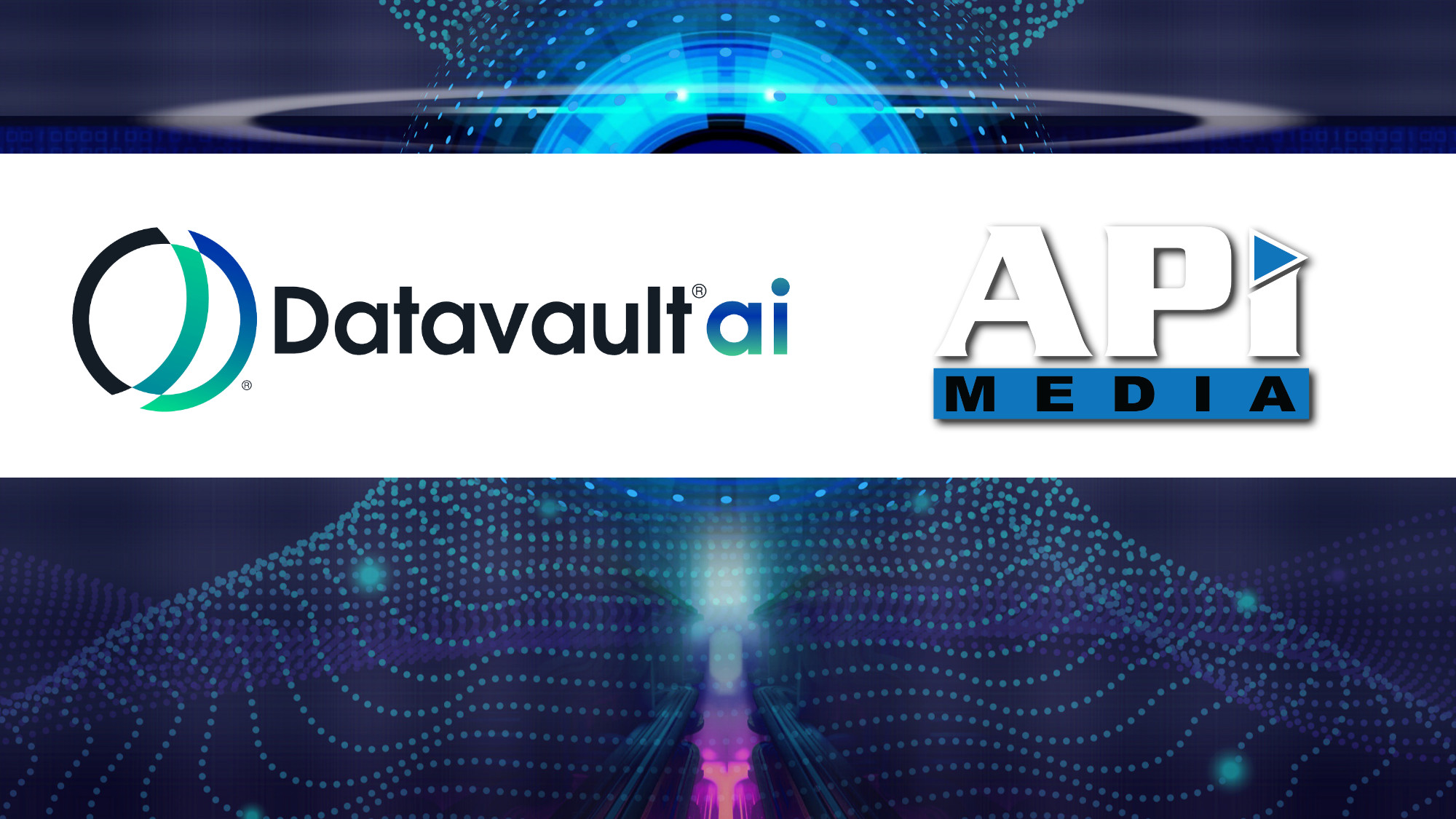Datavault AI logo and API media header