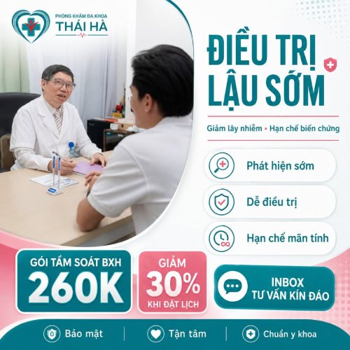 Ưu đãi khám bệnh lậu 260k
