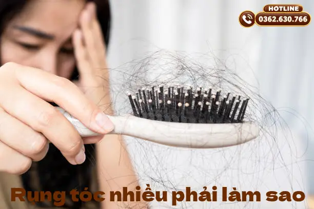 rụng tóc nhiều phải làm sao