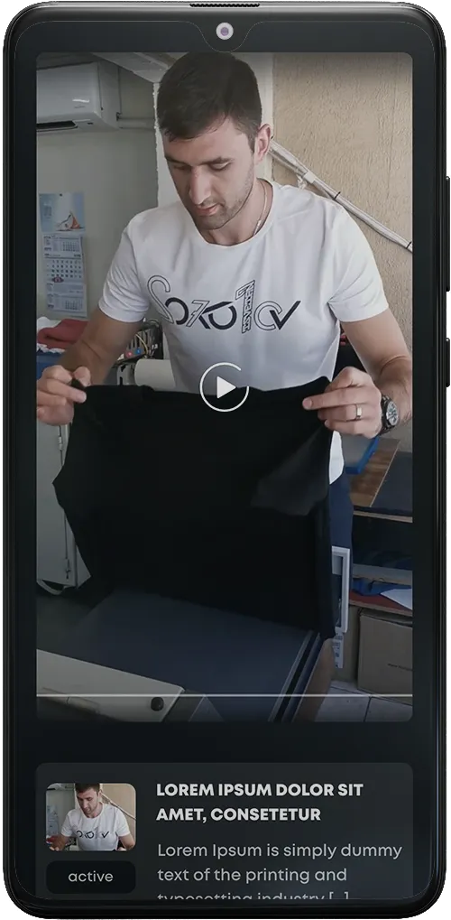 Sokolov 19 mobile screen – open video