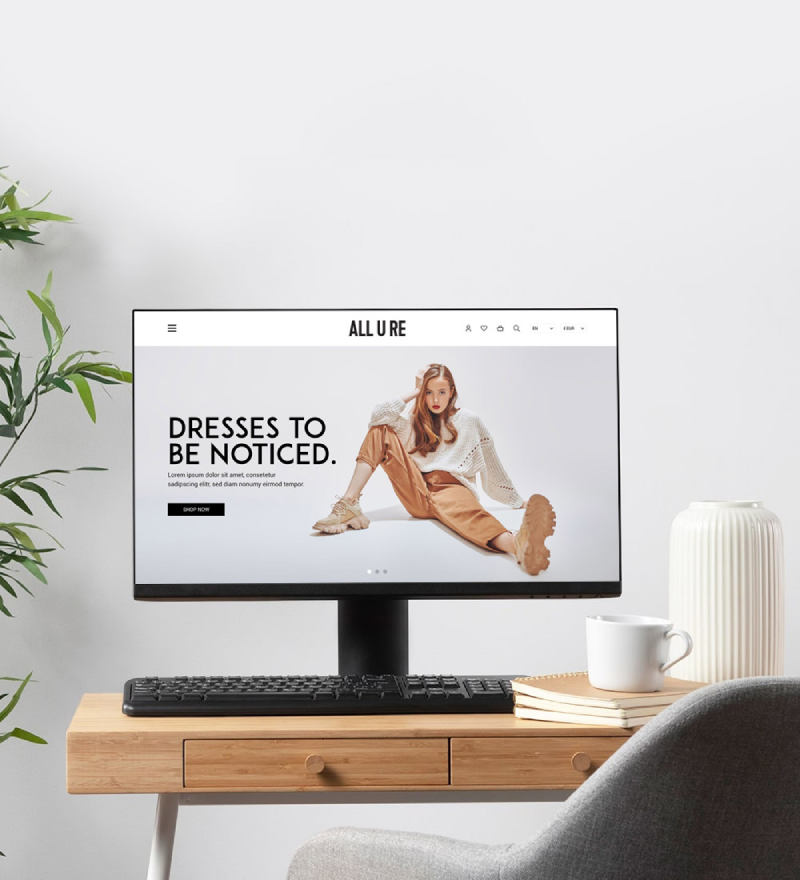 UI/UX design for ALL-U-RE official website project