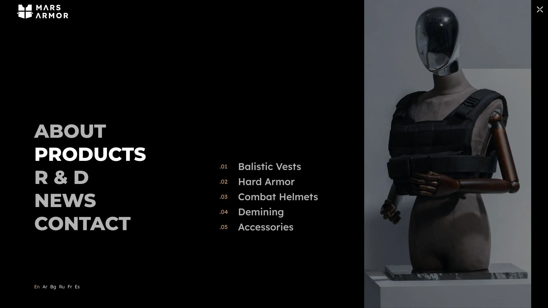 Mars armor navigation