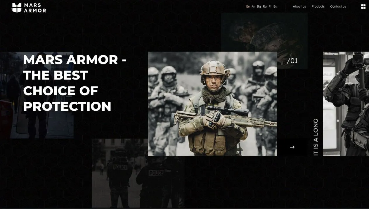 Mars Armor hero image