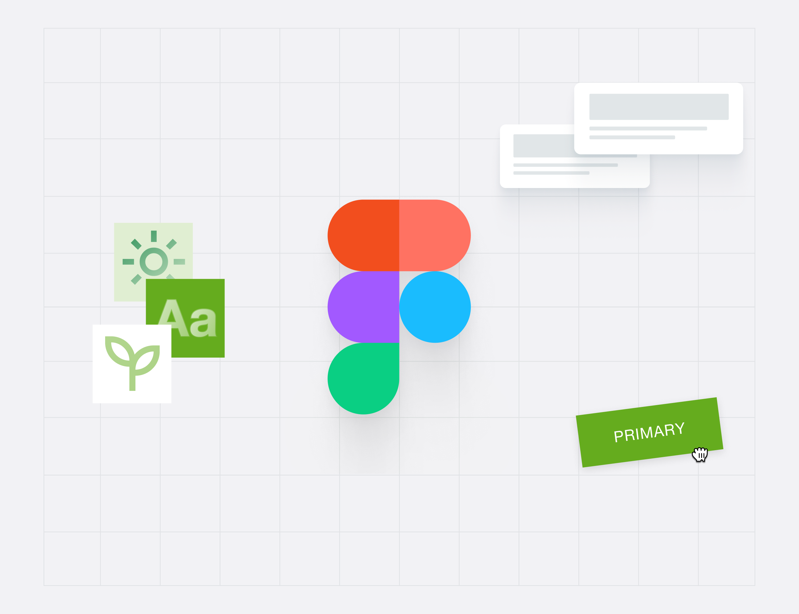 Figma Logo on light grid. 
