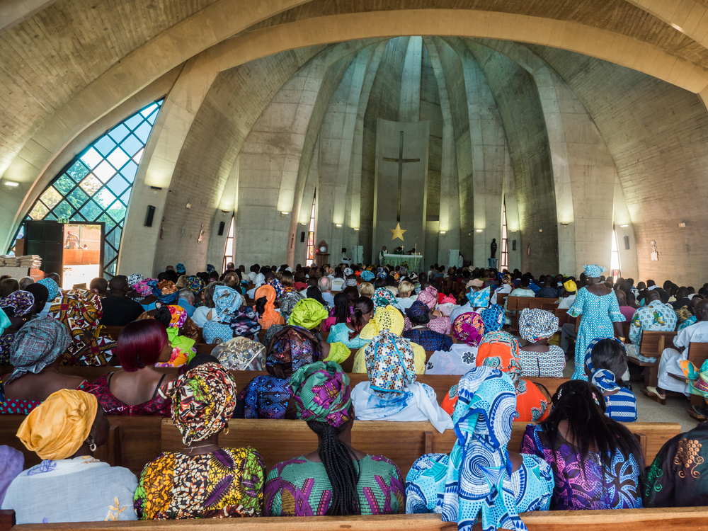 A congregation in a Church in Africa