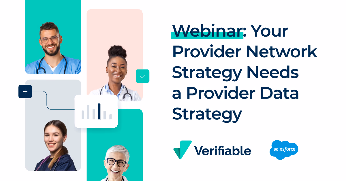 Cover page for provider data webinar