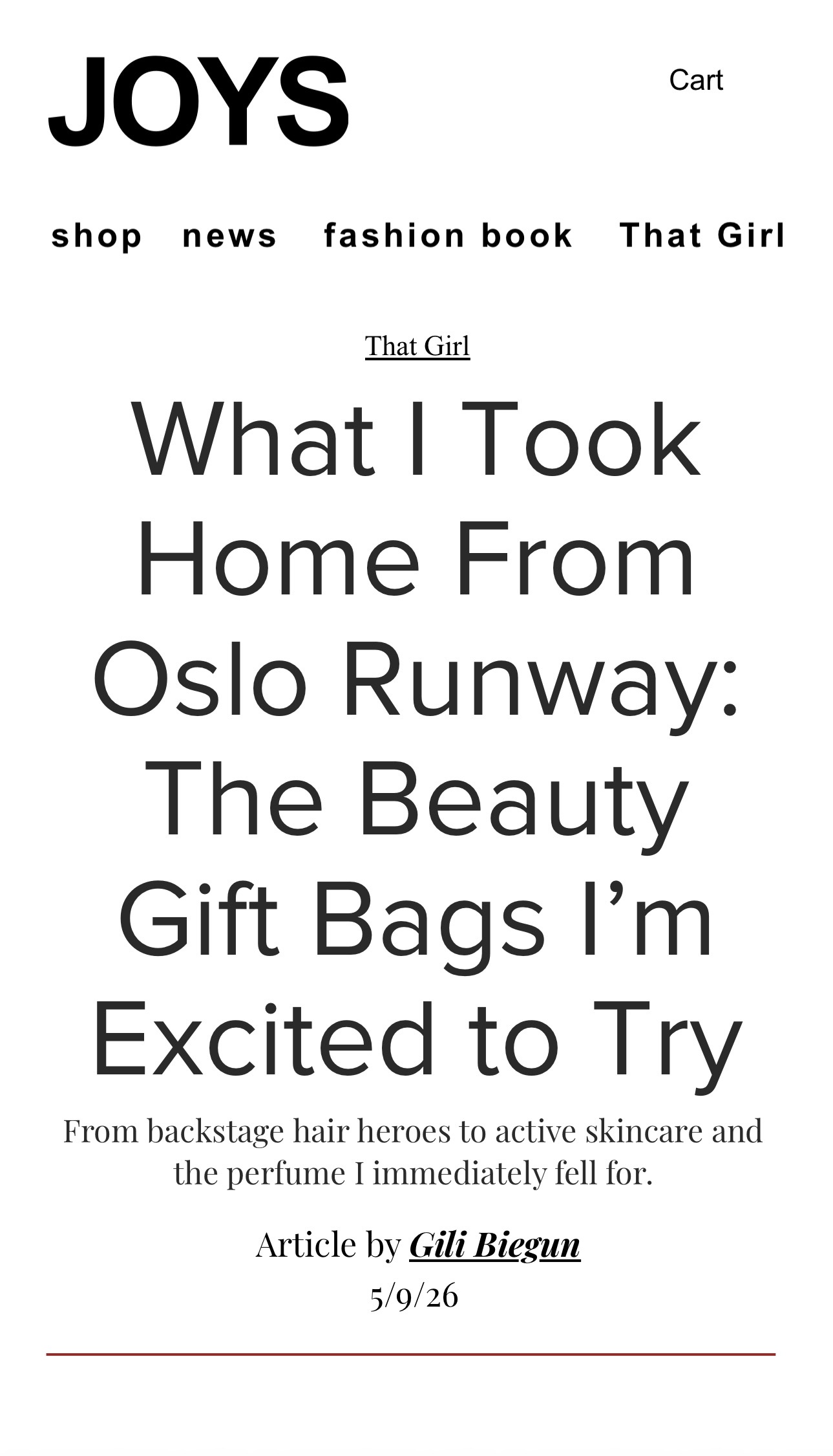 JOYS Magazine