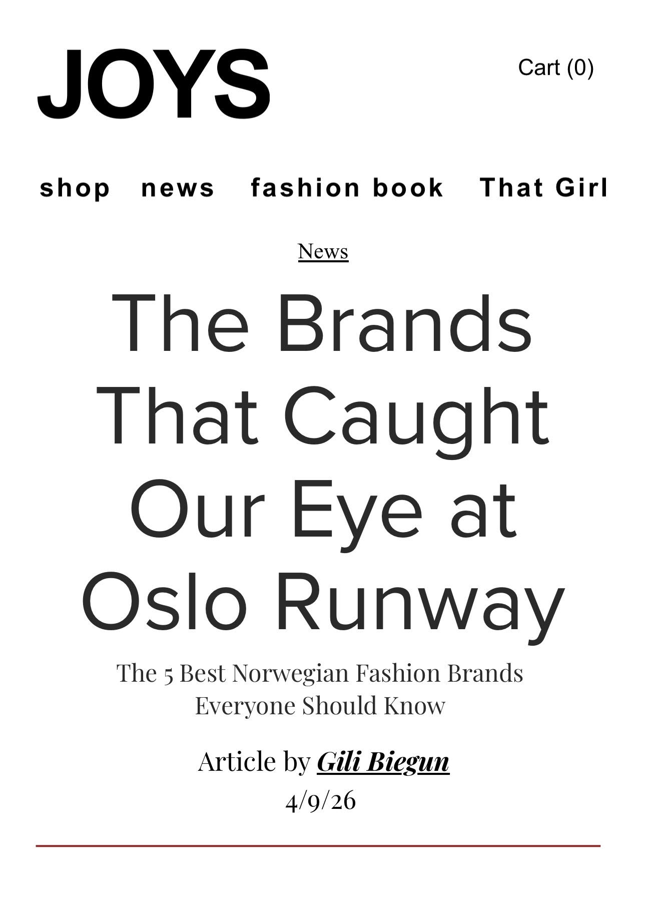 JOYS Magazine