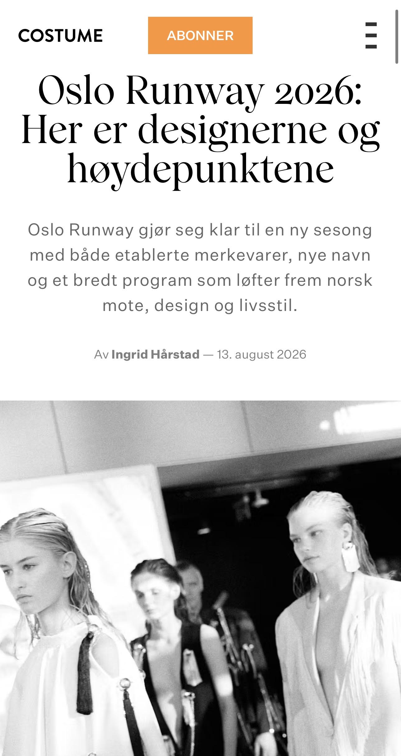 COSTUME Norway