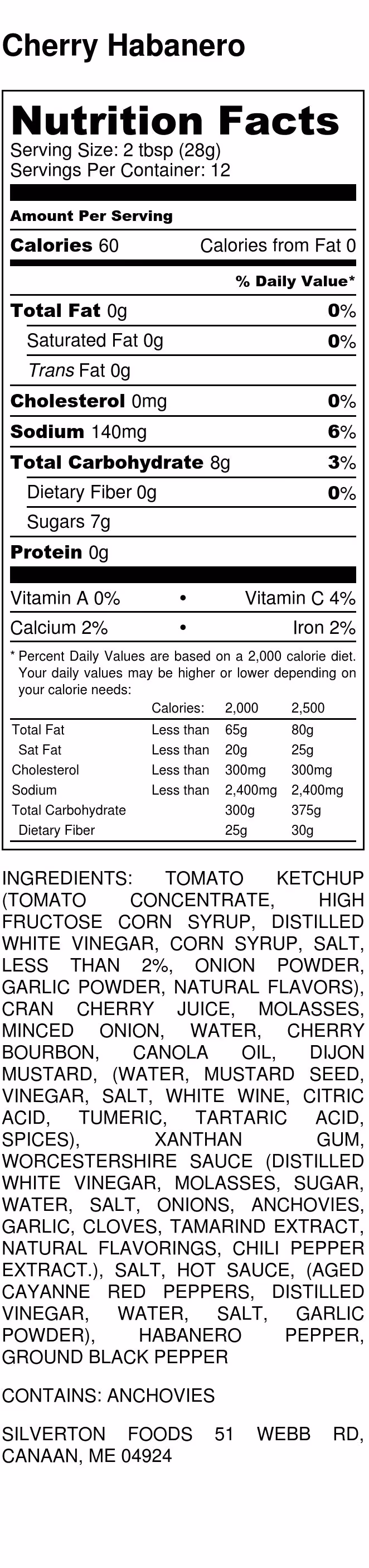 Silverton Foods — Maine Open Online