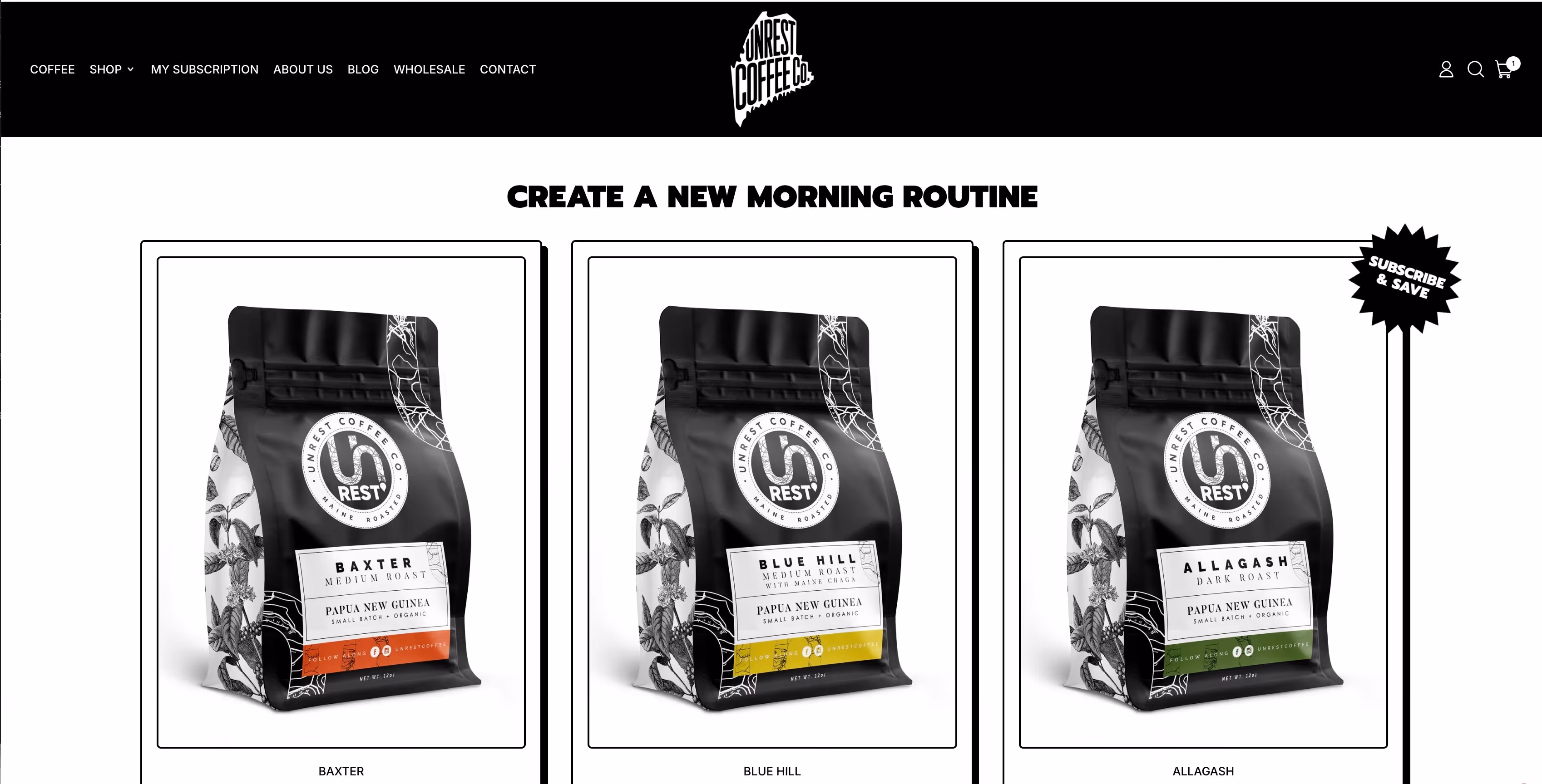 Unrest Coffee Company — Maine Open Online