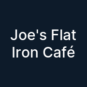 Joe's Flat Iron Café