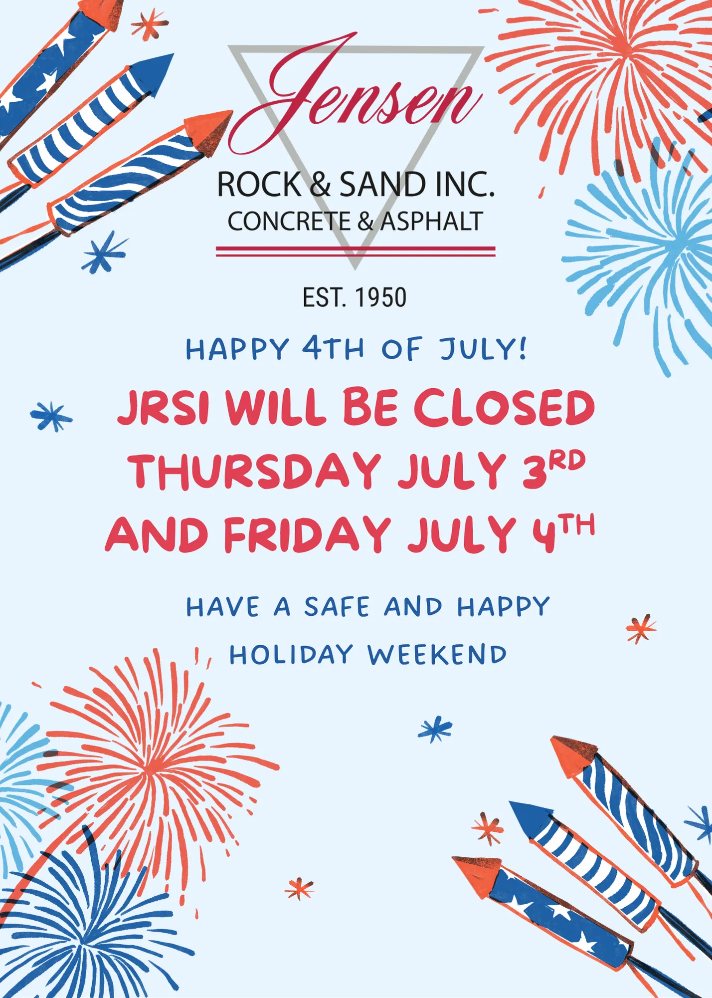 concrete pump truck with American flag decal