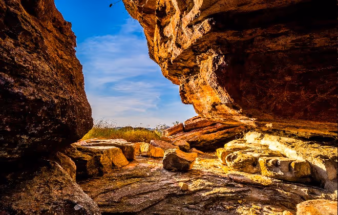 See ancient rock art and stunning views at Kakadu National Park